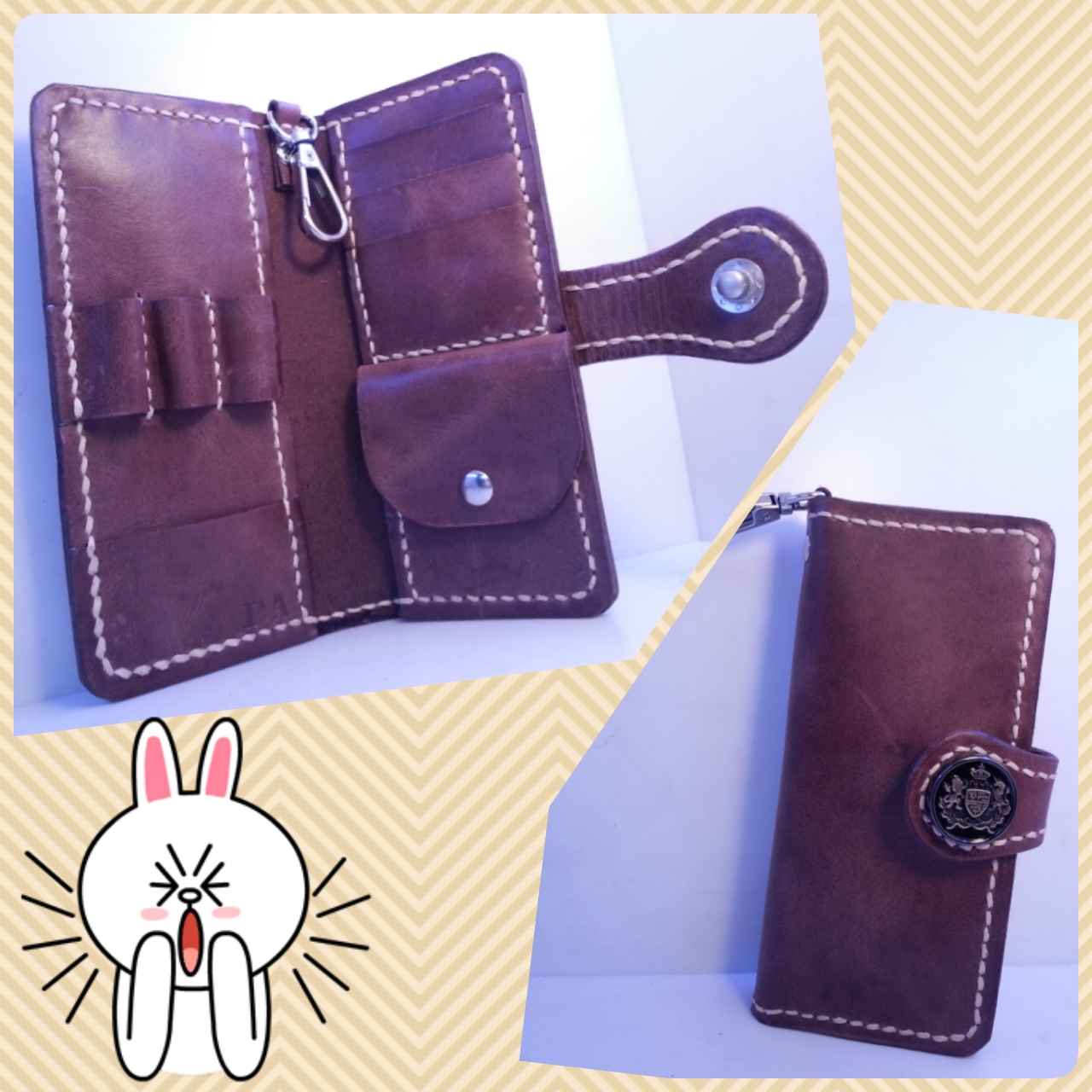飛鏢套 DIY 皮革班 handsbox 皮革學堂 對褶 細袋 darts case 喼鈕 褲扣
