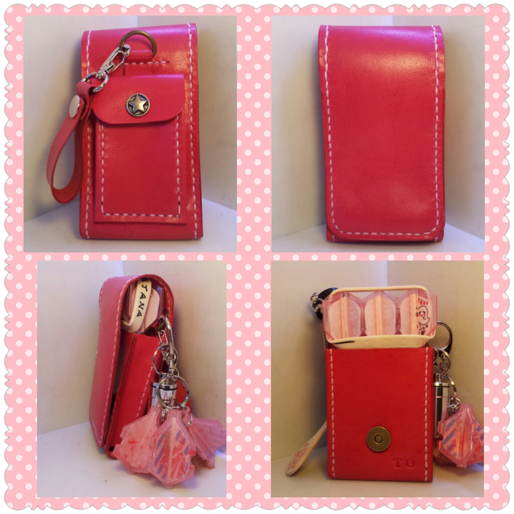 飛鏢套 DIY 皮革班 handsbox 皮革學堂 袋款 女裝 喼鈕 磁石鈕 darts case