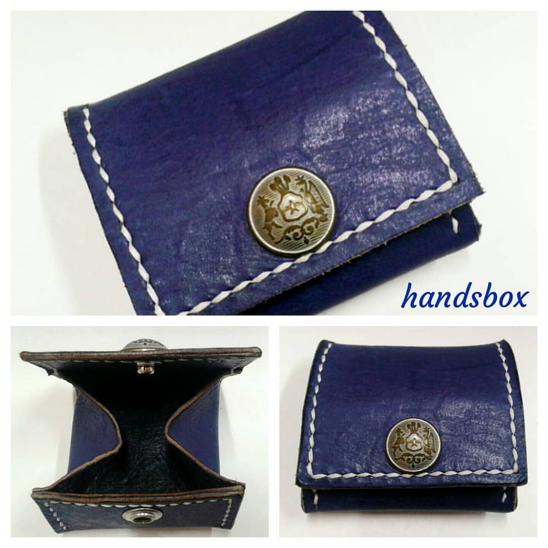 散子包 DIY 皮革班 handsbox 皮革學堂 散子 零錢 單格 喼鈕 零錢 立體