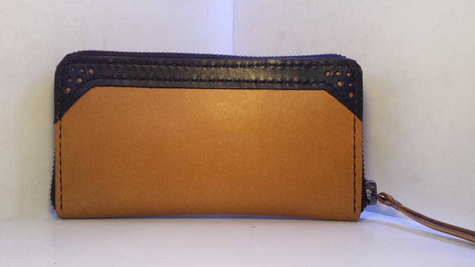 包拉鍊款長銀包 DIY 皮革班 handsbox leather workshop 女裝銀包