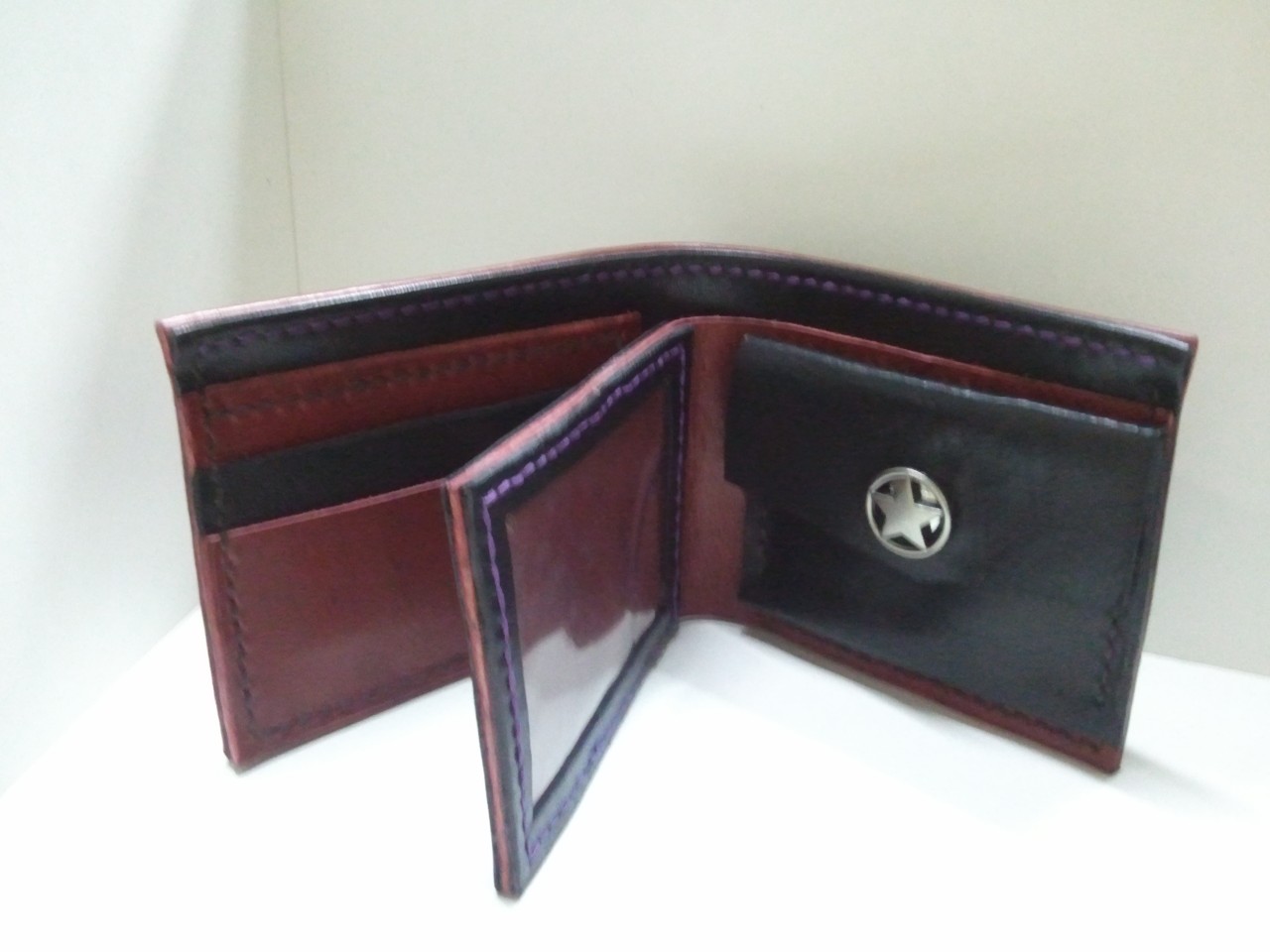 三頁短銀包 DIY 皮革班 handsbox 皮革學堂 男裝銀包 三褶 散子包 卡位 相位