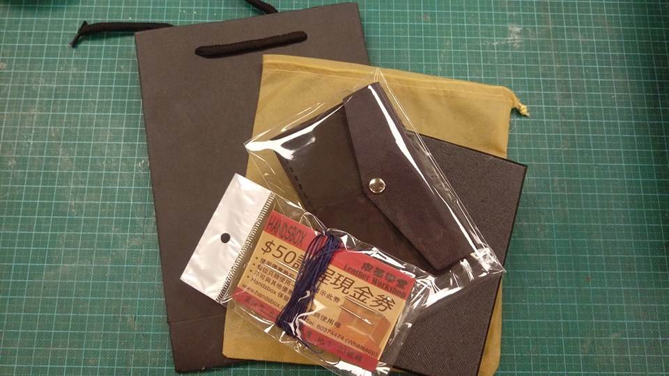 【現貨】XCBKS2H 皮革材料包 雙色 縫線 信封型 散子包 coins bag 零錢包卡片套 散紙包 八達通