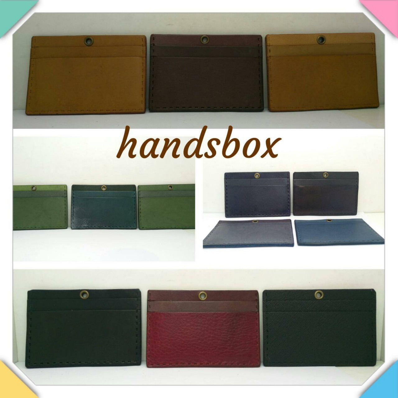 【現货皮革材料包】 XCHKS3H 缝线 三格 卡片套 八达通 证件套 cards holder DIY皮革 相位
