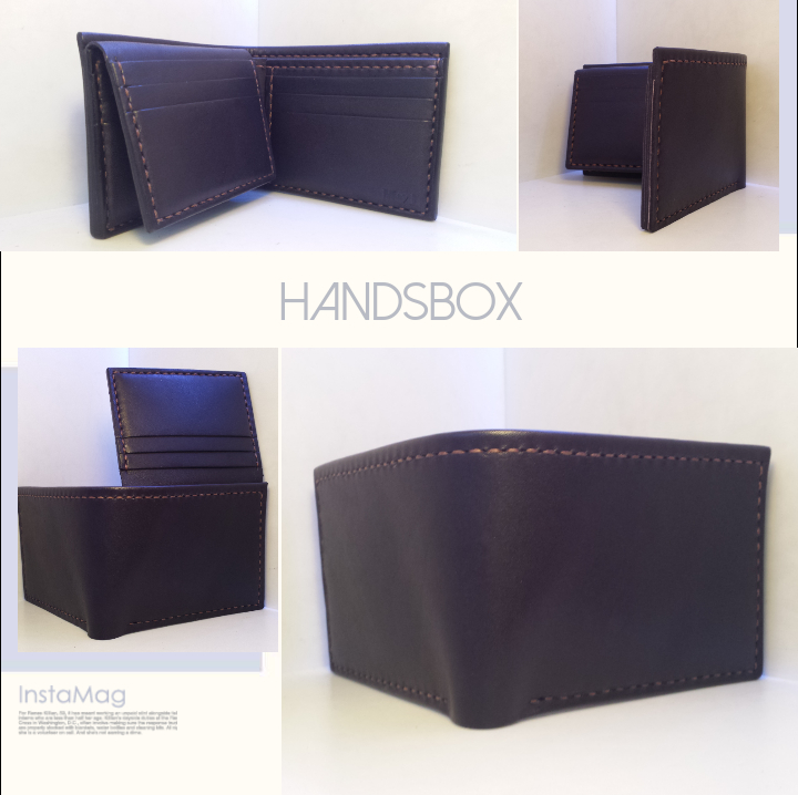 三頁短銀包 DIY 皮革班 handsbox 皮革學堂 男裝銀包 三褶 八卡位 相位