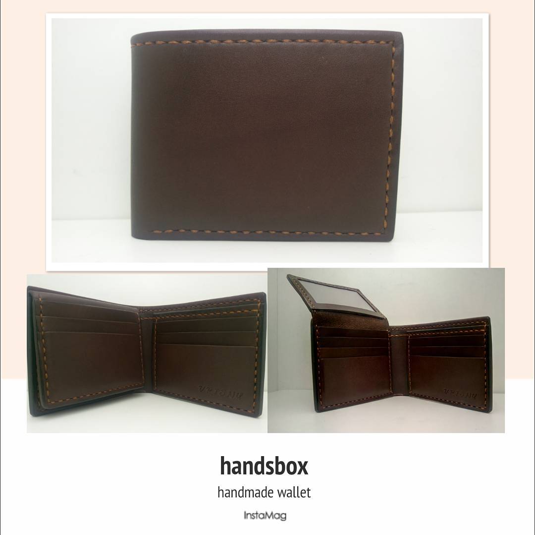 三頁短銀包 DIY 皮革班 handsbox 皮革學堂 男裝銀包 三褶 八卡位 相位