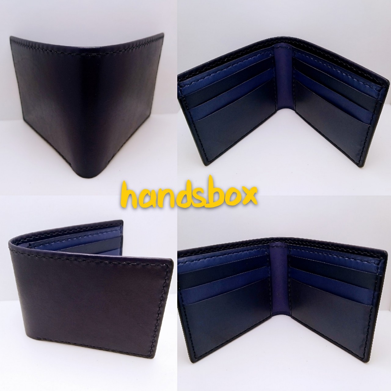 對褶銀包 DIY 皮革班 handsbox 皮革學堂 男裝銀包 短銀包 六卡位 相位