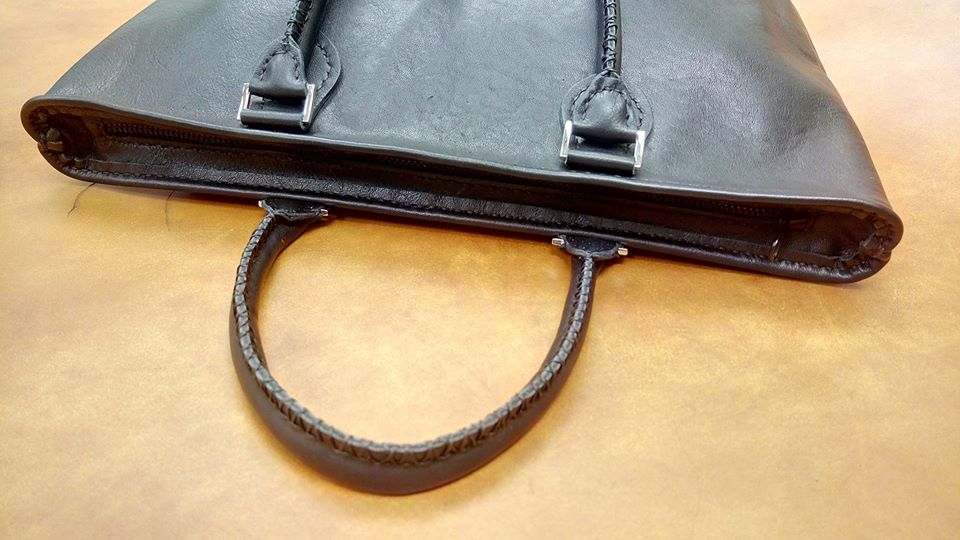 中款手挽袋 DIY 皮革班 handsbox 皮革學堂 手挽 肩掛 拉鍊