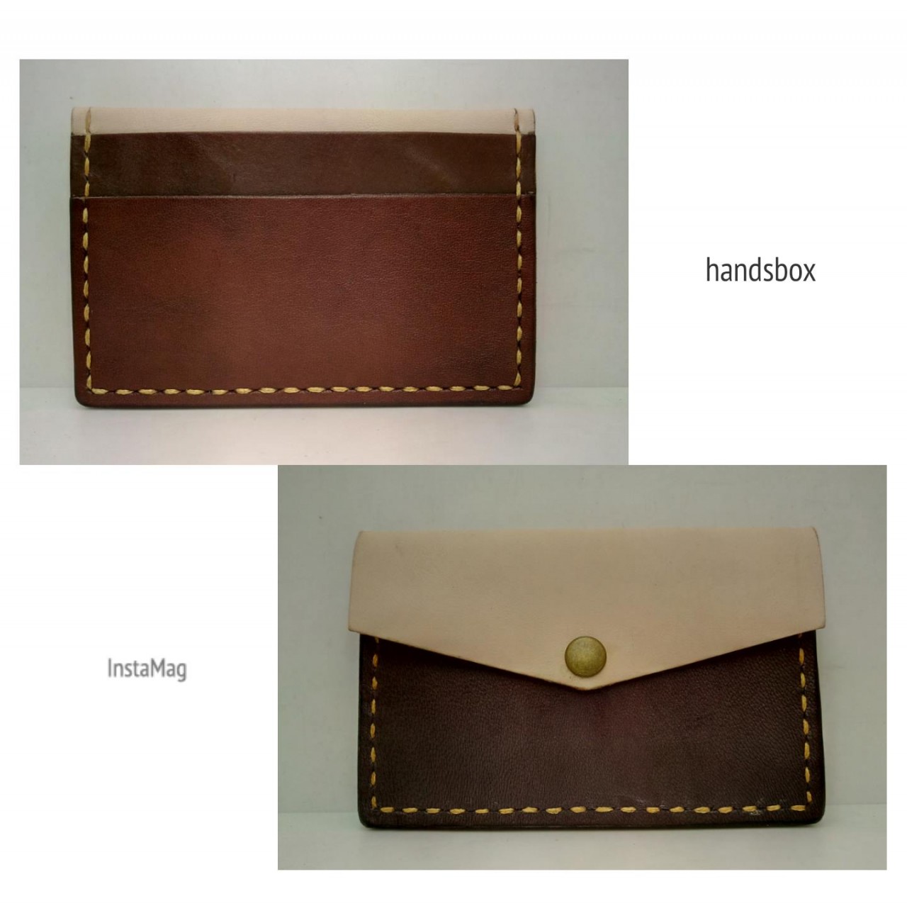 散子包 DIY 皮革班 handsbox 皮革學堂 八達通 卡片 散子 零錢 三格 喼鈕