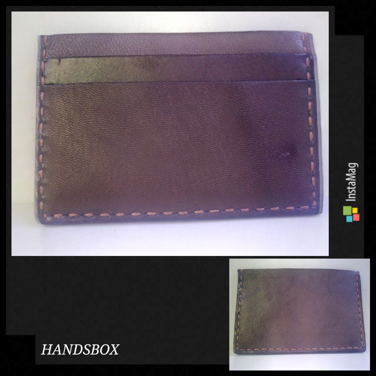 卡片套 DIY 皮革班 handsbox 皮革學堂 三格 卡位 信用卡 cards holder