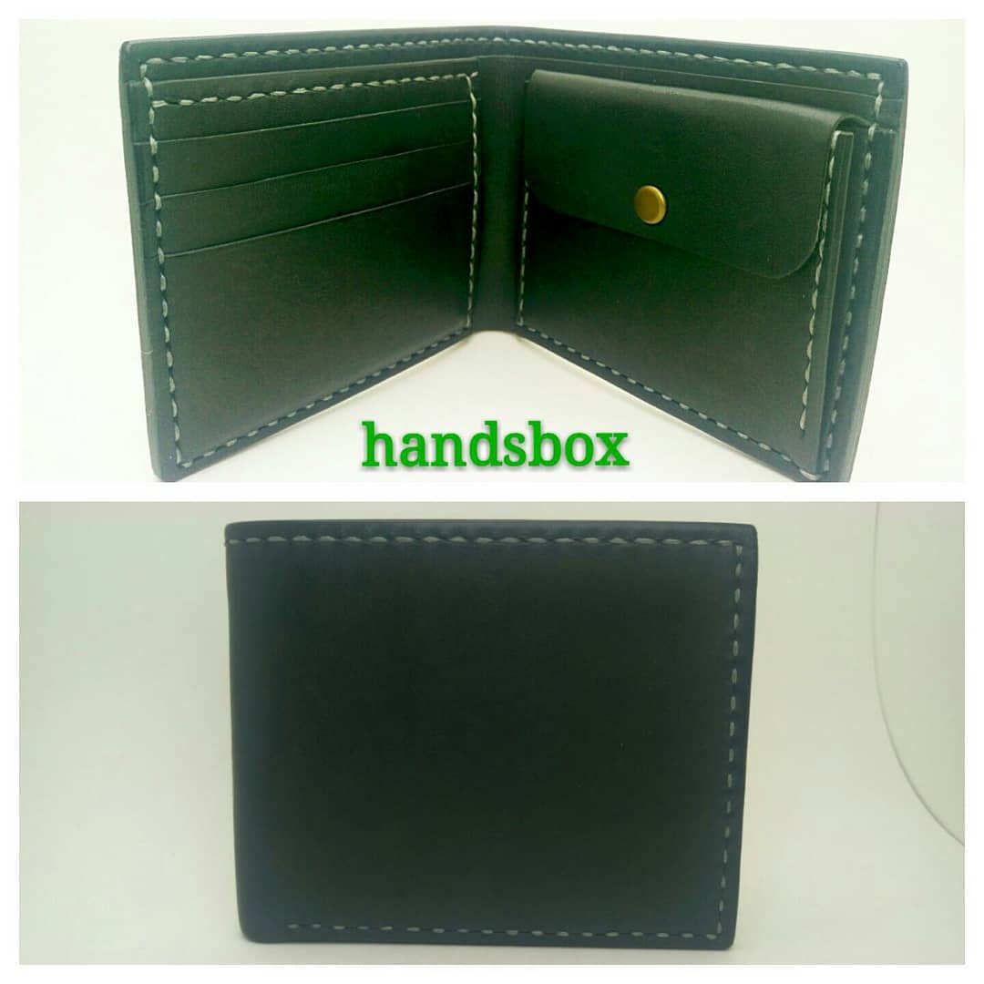 對褶銀包 DIY 皮革班 handsbox 皮革學堂 男裝銀包 短銀包 卡位 散銀位