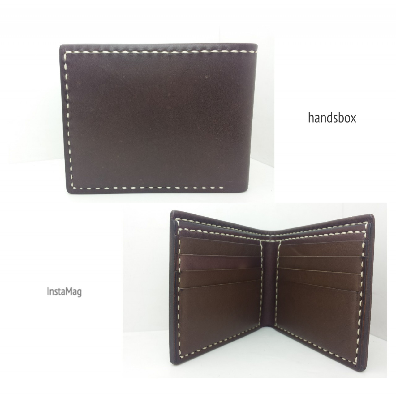 對褶銀包 DIY 皮革班 handsbox 皮革學堂 男裝銀包 短銀包 卡位 八卡