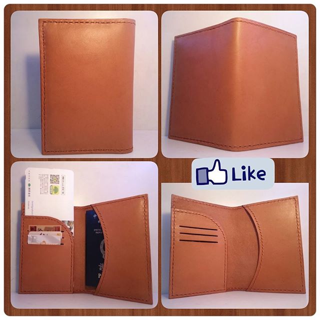护照套 DIY 皮革班 handsbox 皮革学堂 passport holder 三卡位 机票位 旅行必备