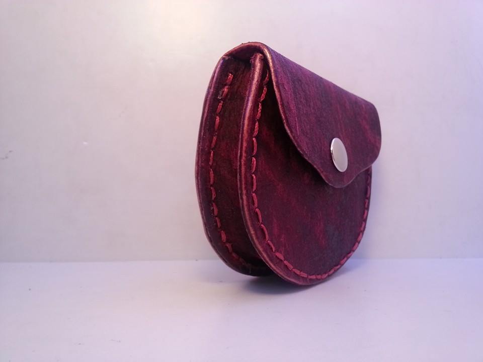 散紙包 DIY 皮革班 handsbox 皮革學堂 散子 零錢 喼鈕 零錢 立體 大容量