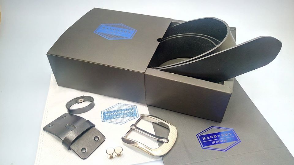皮帶材料包 男裝皮帶 handsbox DIY皮帶 無縫裝飾線 男裝 牛仔褲 便服