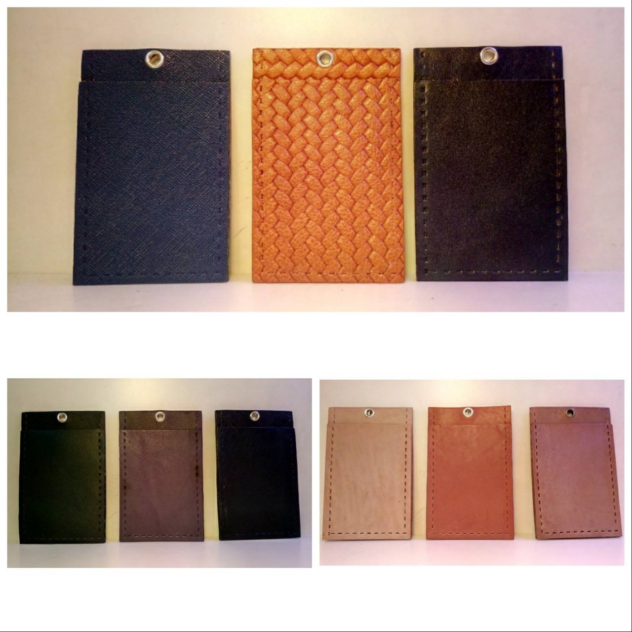 【現貨皮革材料包】 XCHKS4H 雙色 縫線 直身 卡片套 八達通 證件套 cards holder DIY皮革 相位