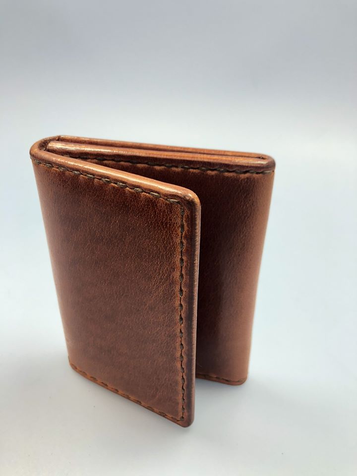 卡片套 DIY 皮革學 handsbox 皮革學堂 風琴位 磁石鈕 對褶 cards holder