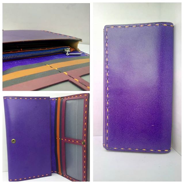 長銀包 DIY 皮革班 handsbox 皮革學堂 leather workshop 長銀包 拉鍊風琴位
