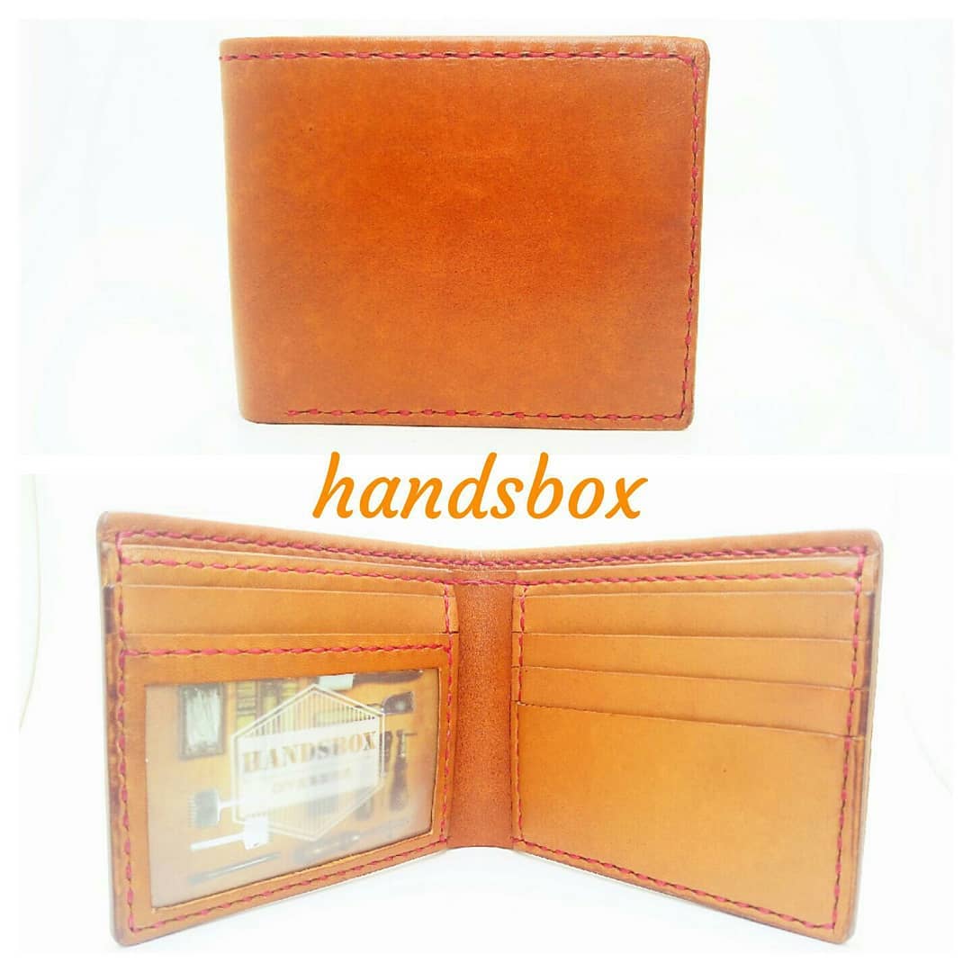 對褶銀包 DIY 皮革班 handsbox 皮革學堂 男裝銀包 短銀包 五卡位 相位