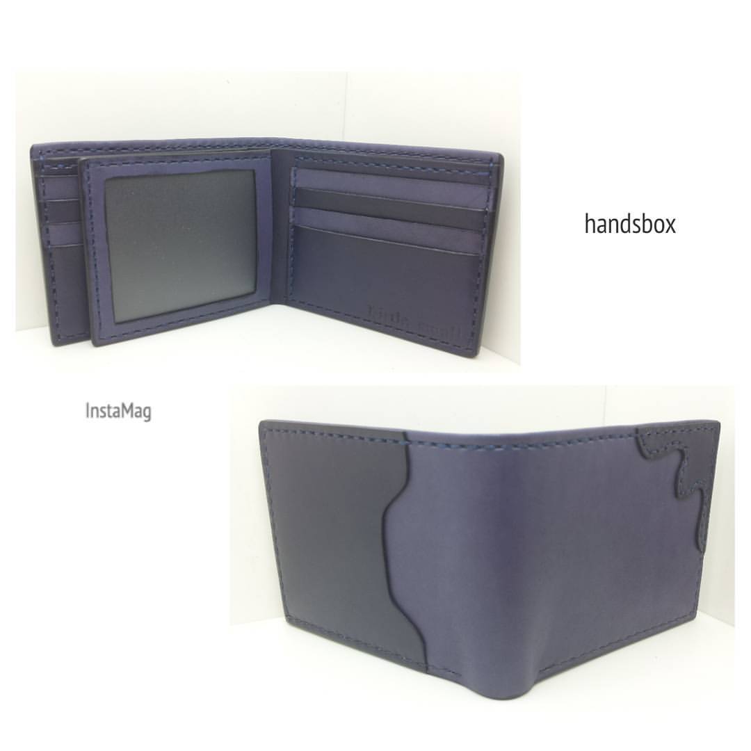 三頁短銀包 DIY 皮革班 handsbox 皮革學堂 男裝銀包 三褶 九卡位 兩相位 裝飾皮