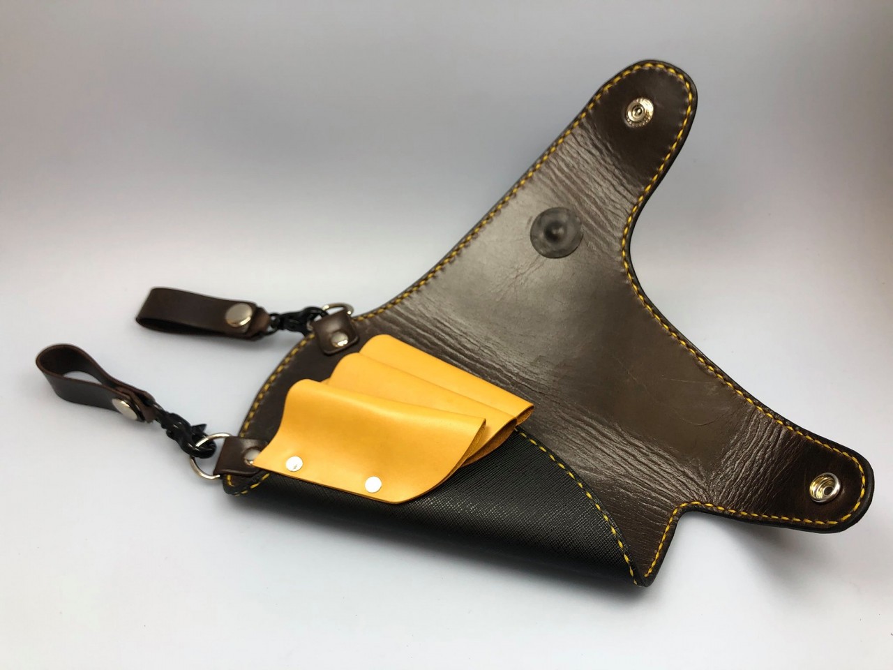 剪刀套 DIY 皮革班 髮型師套 縫線款