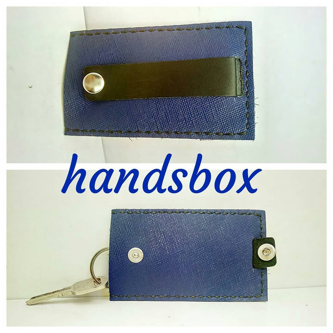 鎖匙包 DIY 皮革班 handsbox 皮革學堂 匙圈 鈕扣 喼鈕 key holder 拉入式