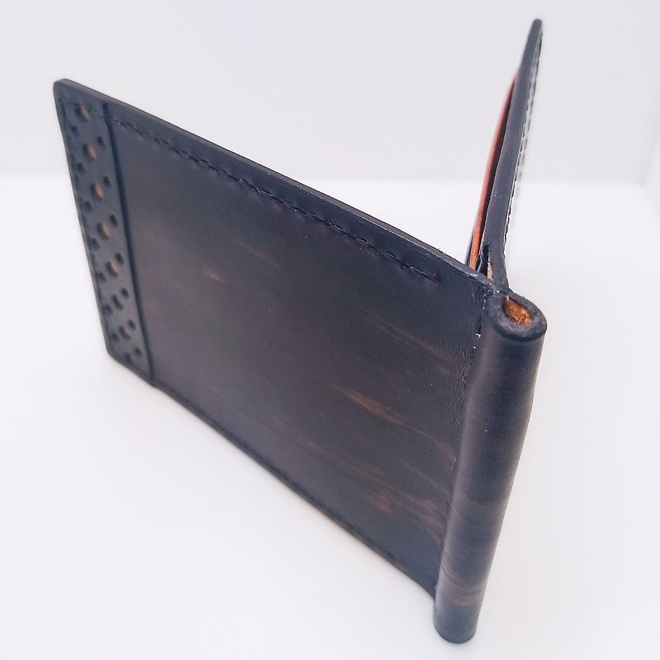 對褶銀包 DIY 皮革班 handsbox 皮革學堂 銀紙夾 錢夾 卡位 男裝銀包