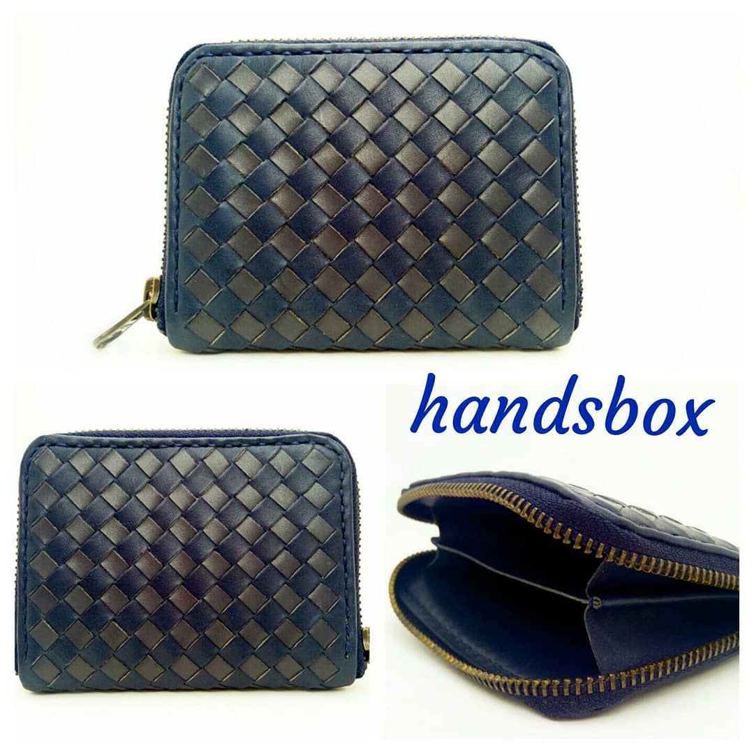 拉鍊織皮面卡片套 DIY 皮革班 handsbox 皮革學堂 卡位 編織 BV款