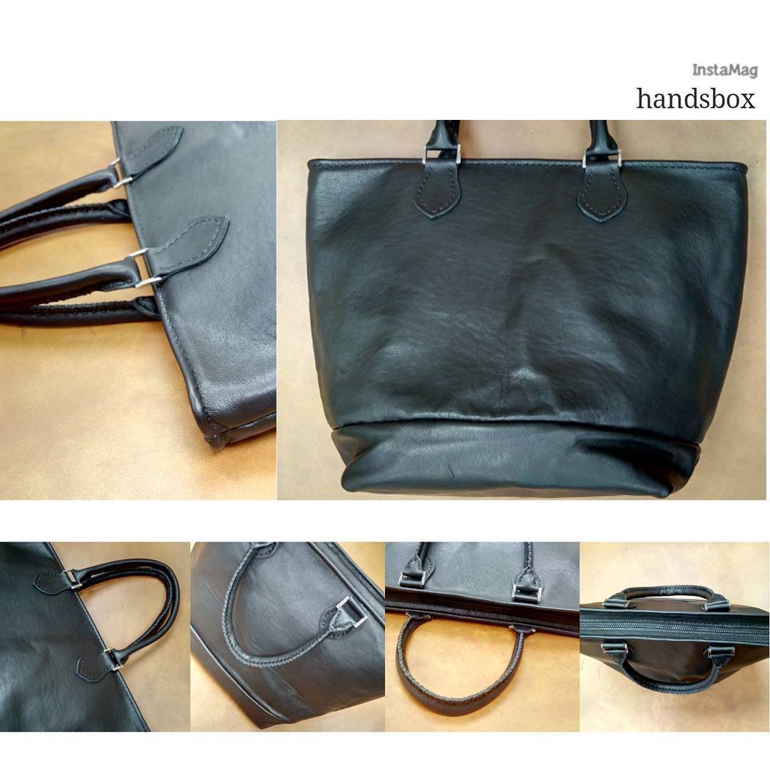 中款手挽袋 DIY 皮革班 handsbox 皮革學堂 手挽 肩掛 拉鍊 布面 拼布
