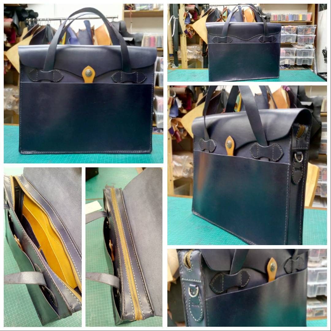 公事包 DIY 皮革班 handsbox 皮革學堂 拉鍊 A4  手挽 斜揹 內格 中性 斜咩