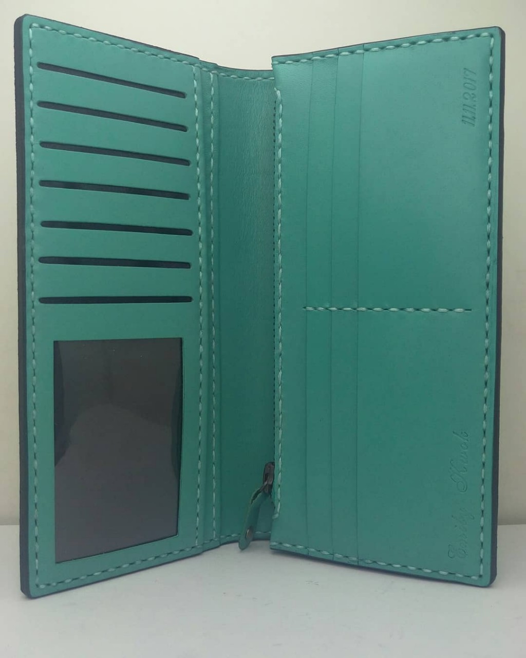 長銀包 DIY 皮革班 handsbox 皮革學堂 leather workshop 長銀包 拉鍊風琴位 直身