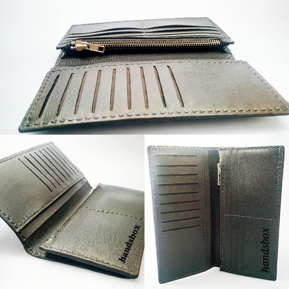 長銀包 DIY 皮革班 handsbox 皮革學堂 leather workshop 長銀包 拉鍊風琴位 直身