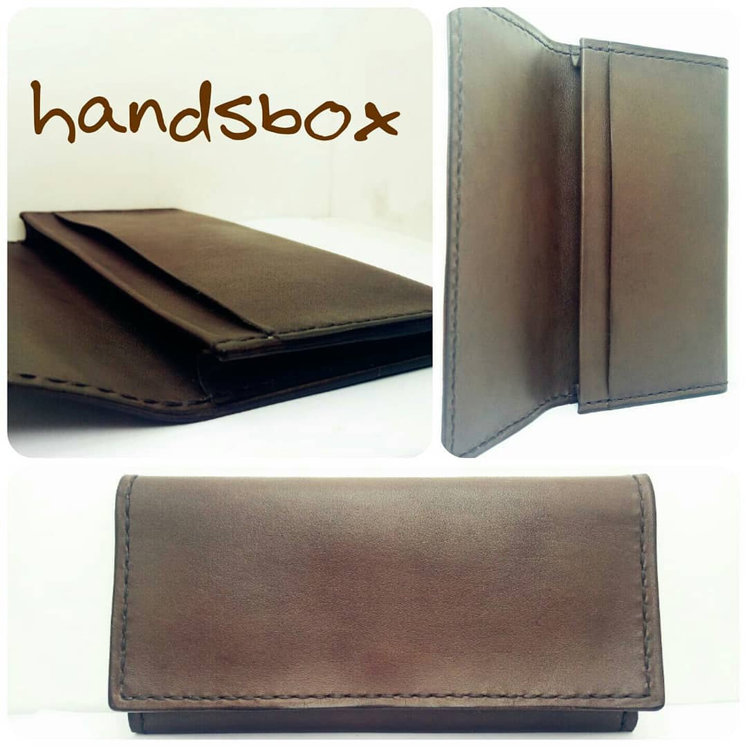 長銀包 DIY 皮革班 handsbox 皮革學堂 對褶 紙幣位