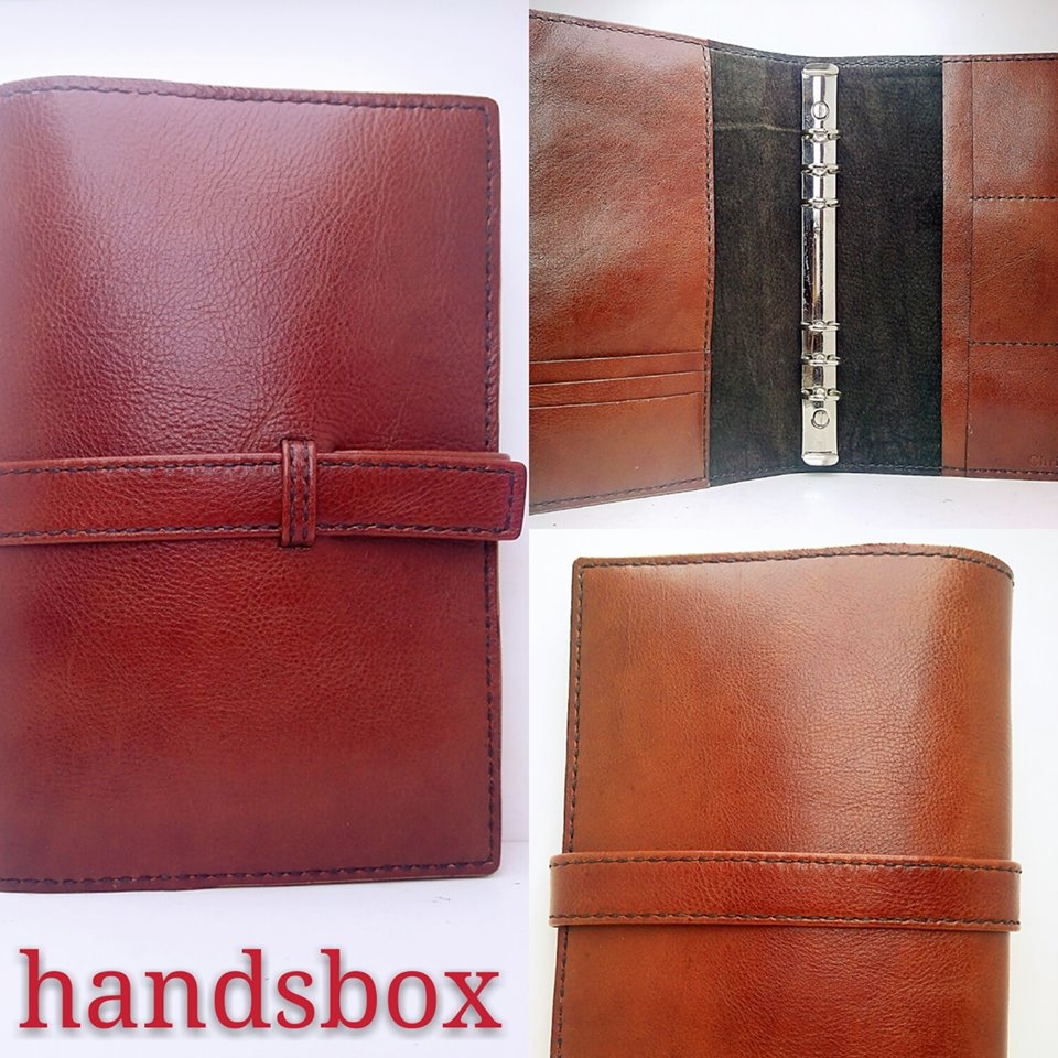 DIY皮革筆記簿套 金屬扣 活頁紙記事簿 DIY 牛皮 手縫 手工 leather 卡位