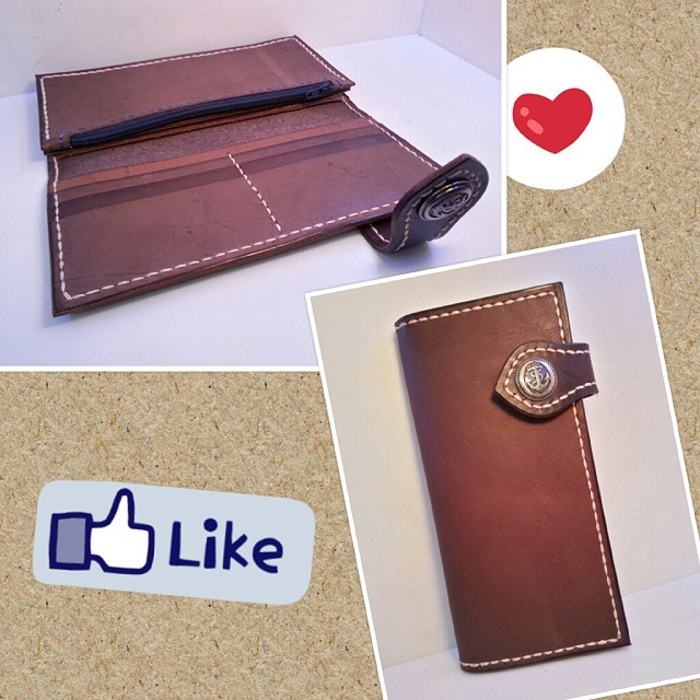 長銀包 DIY 皮革班 handsbox 皮革學堂 leather workshop lady long wallet