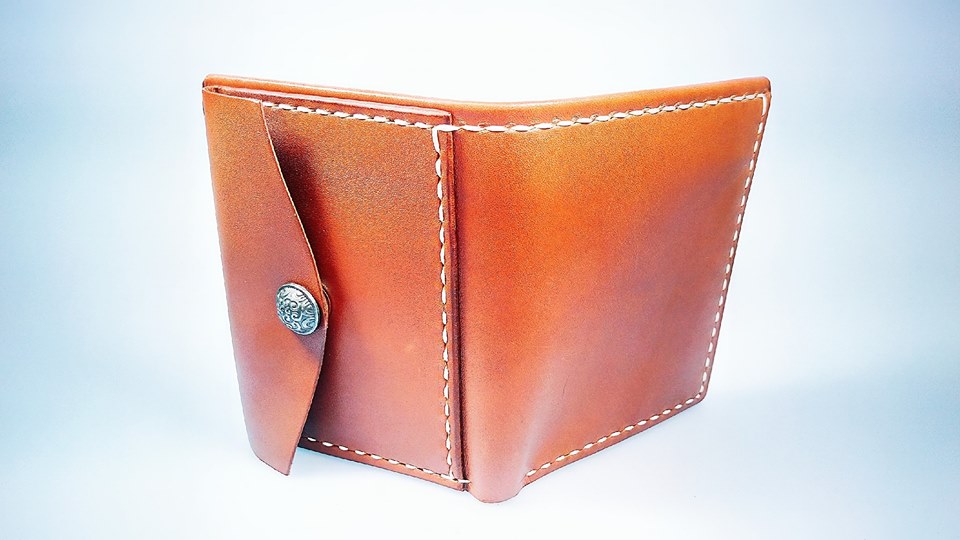 對褶銀包 DIY 皮革班 handsbox 皮革學堂 男裝銀包 短銀包 卡位 相位 散銀位