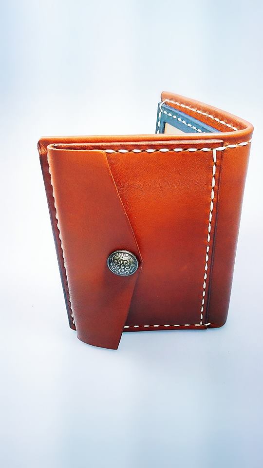 對褶銀包 DIY 皮革班 handsbox 皮革學堂 男裝銀包 短銀包 卡位 相位 散銀位