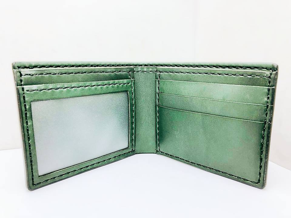 對褶銀包 DIY 皮革班 handsbox 皮革學堂 男裝銀包 橫式短銀包 卡位 相位 散銀位