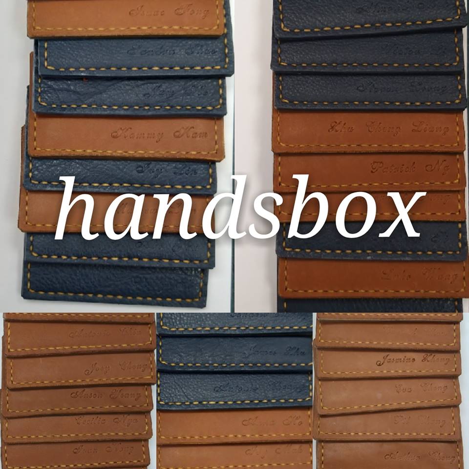 訂製批量 公司禮品 企業禮物 卡片套 handsbox 皮革學堂 兩格 卡位 信用卡 cards holder