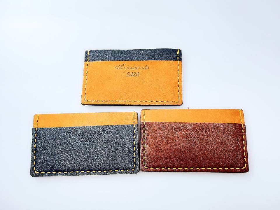 訂製批量 公司禮品 企業禮物 卡片套 handsbox 皮革學堂 兩格 卡位 信用卡 cards holder