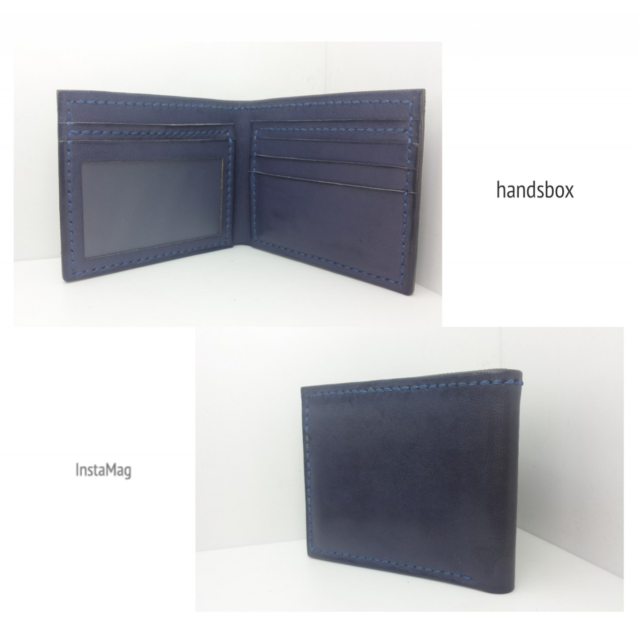 对褶银包 DIY 皮革班 handsbox 皮革学堂 男装银包 短银包 卡位 相位