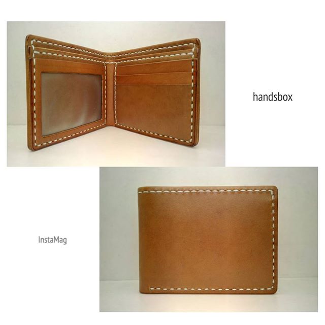 對褶銀包 DIY 皮革班 handsbox 皮革學堂 男裝銀包 卡位 相位 leather workshop
