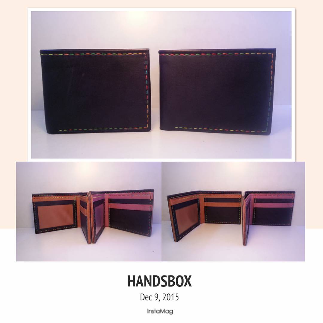 對褶銀包 DIY 皮革班 handsbox 皮革學堂 男裝銀包 卡位 相位 leather workshop
