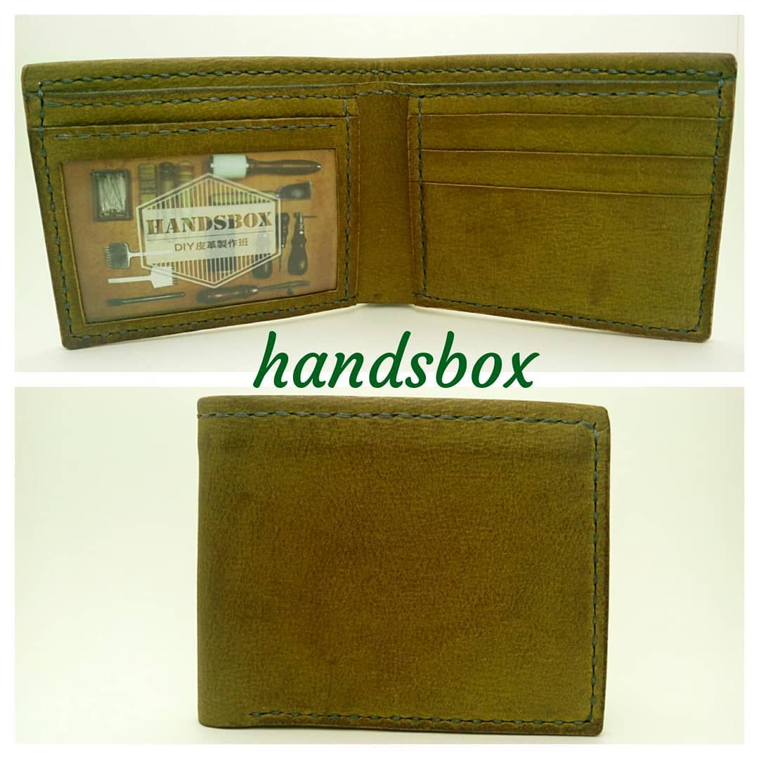 對褶銀包 DIY 皮革班 handsbox 皮革學堂 男裝銀包 卡位 相位 leather workshop