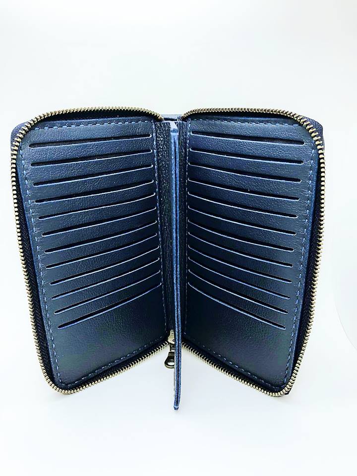 包拉鍊款長銀包 DIY 皮革班 handsbox leather workshop 銀包 多卡位