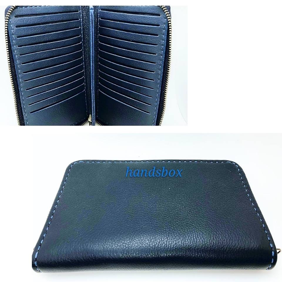 包拉鍊款長銀包 DIY 皮革班 handsbox leather workshop 銀包 多卡位