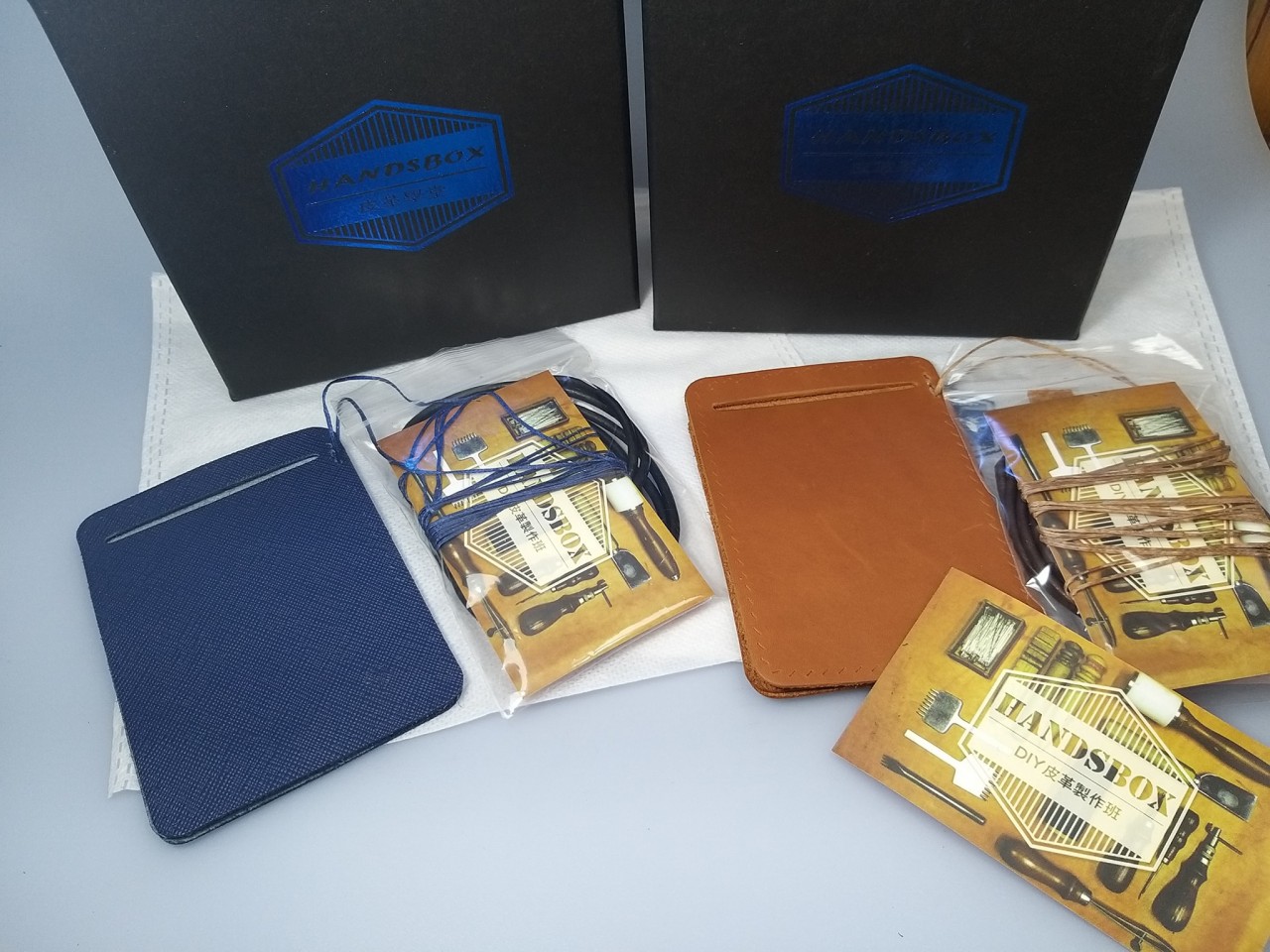 簡易縫線證件套 DIY 皮革班 handsbox 皮革學堂 卡位 掛頸 証件套 八達通套