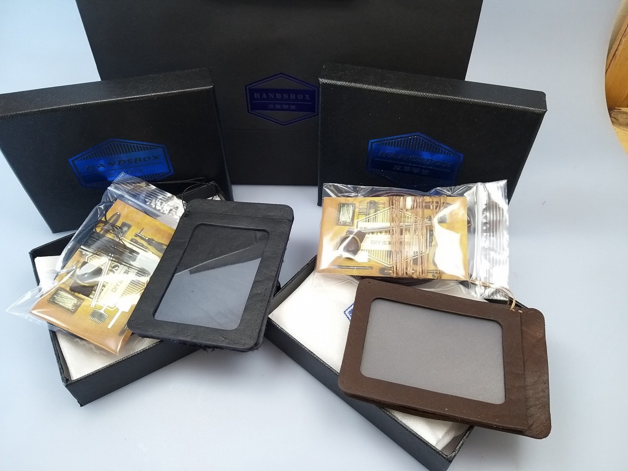 簡易縫線證件套 DIY 皮革班 handsbox 皮革學堂 卡位 掛頸 証件套 八達通套