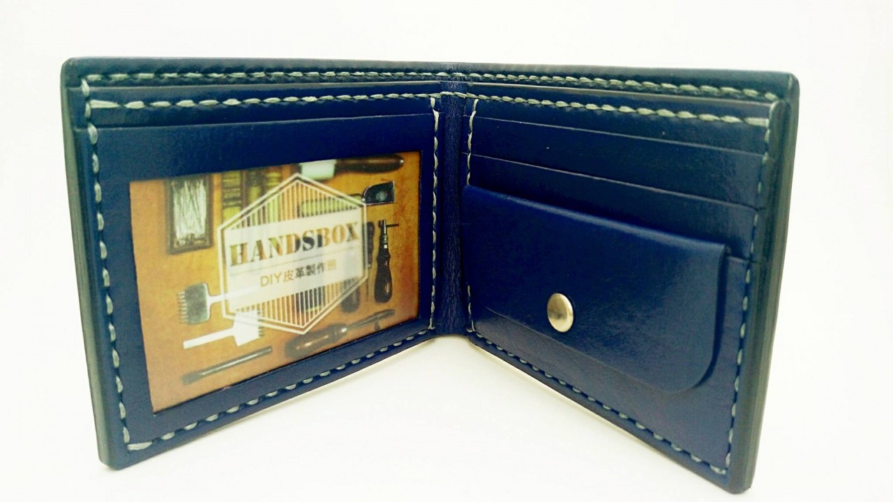【現貨】 對褶銀包 handsbox 皮革學堂 男裝銀包 短銀包 卡位 散紙 相位