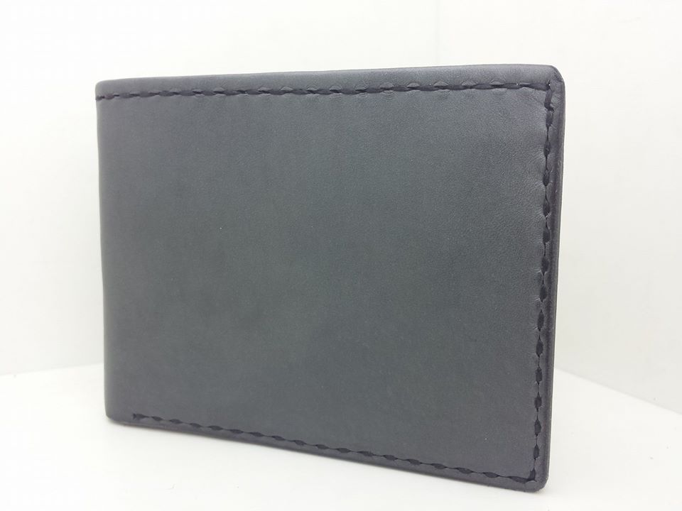【現貨】對褶銀包 handsbox 皮革學堂 男裝銀包 短銀包 卡位 六卡 限量一件 包印字