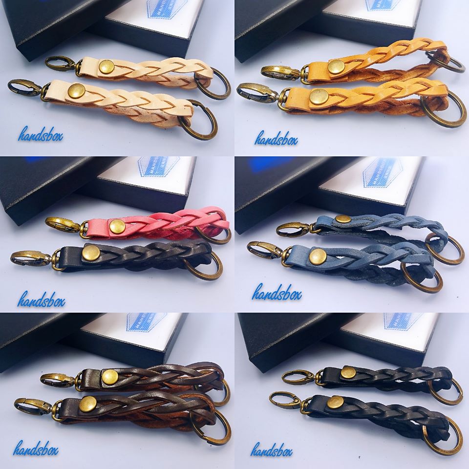 【現貨】鎖匙扣 key ring handsbox 皮革學堂 腰扣 編織